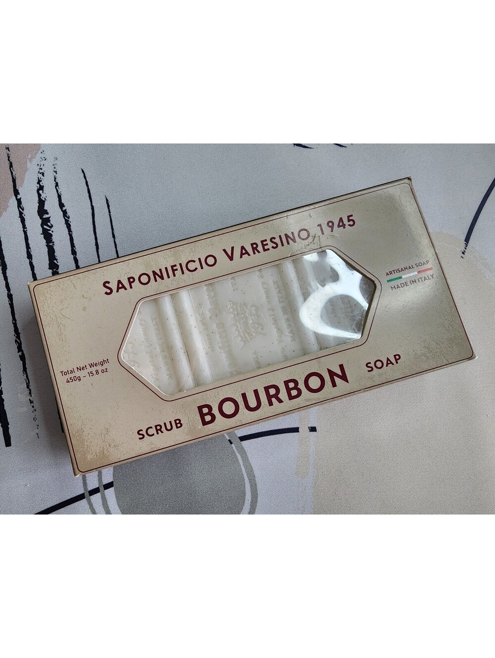 Saponificio Varesino Bourbon Scrub Soap - Artisanal Made in Italy